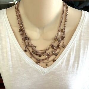 Simply Vera Multistrand Rose Gold Necklace